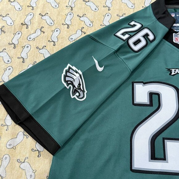 Philadelphia Eagles Dark Green Nfl Jersey #26 Barkley - Picture 5 of 8